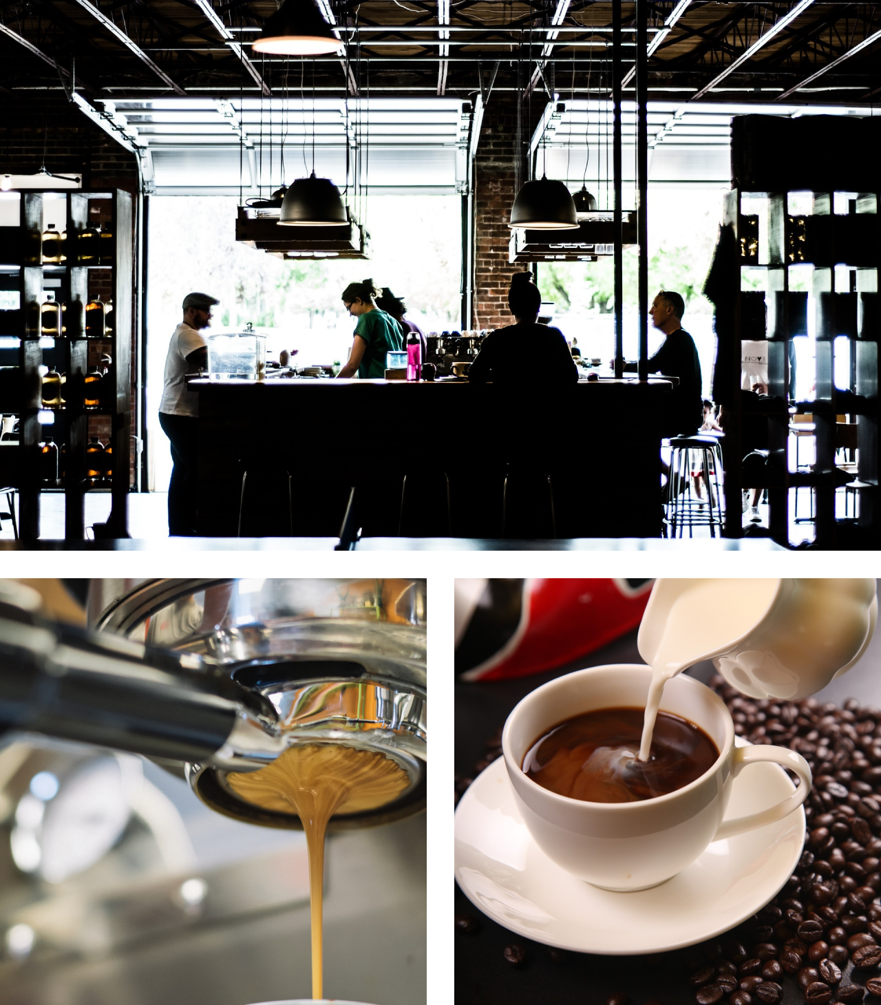 美味しいコーヒーと食事